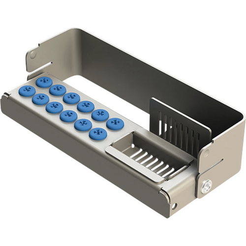 PLUG IN PLUS borholder stk. for 12 instrumenter, lyseblå, 10,3 x 2,7 x 3,2 cm