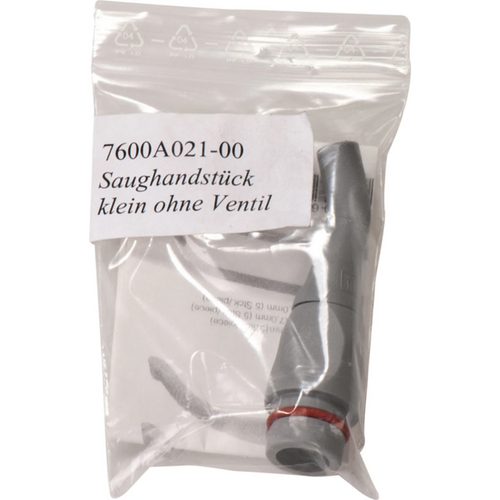 Sugehåndstykke stk. Suction handpiece grå, for spyttsugerslange, uten skyver