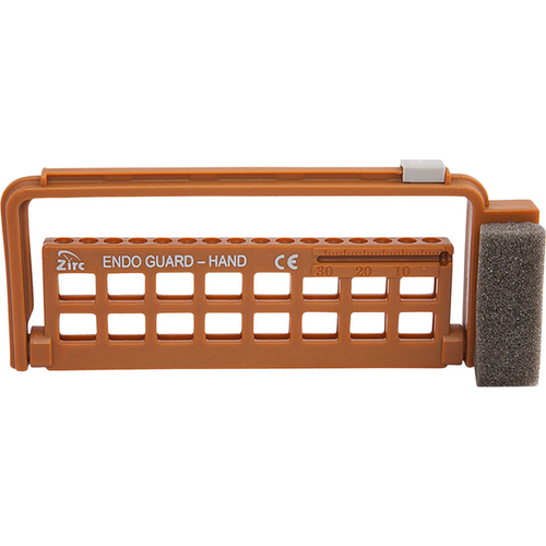 Steri-Endo Guard Hand stk. for 16 håndinstrumenter, kobber, 13,7 x 1 x 5,6 cm