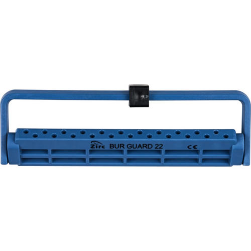 Steri-Bur Guards stk. for 22 instrumenter, blå, 12,4 x 3,9 x 1,1 cm