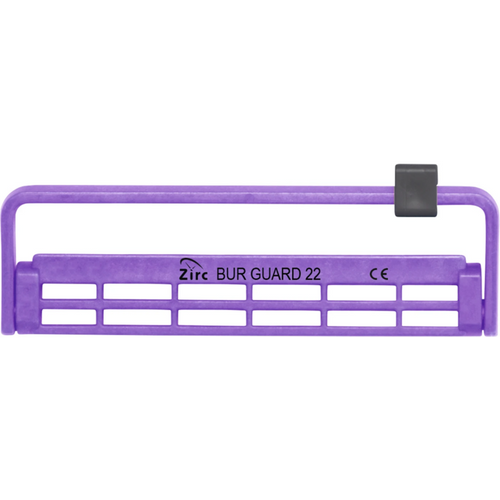 Steri-Bur Guards stk. for 22 instrumenter, neonlilla, 12,4 x 3,9 x 1,1 cm