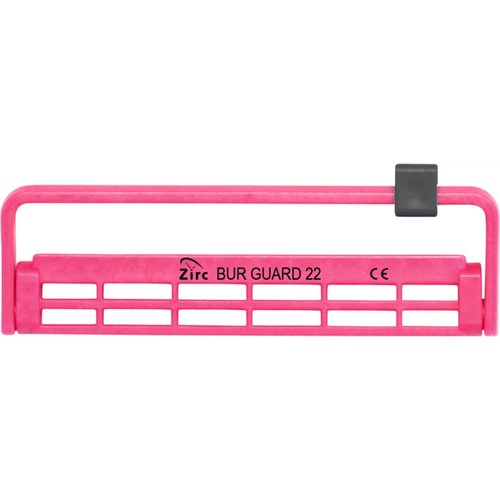 Steri-Bur Guards stk. for 22 instrumenter, neonrosa, 12,4 x 3,9 x 1,1 cm