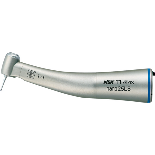 Ti-Max nano25LS vinkelstykke blå, 1:1 utveksling, med lys, enkel spraykjøling