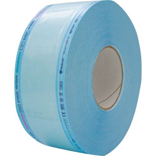 Medicom SafeSeal Quattro autoklavrull rull 200 m, 75 mm