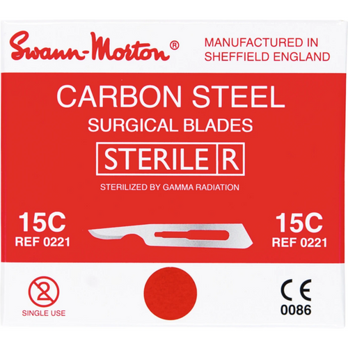 Swann-Morton skalpeller 100 stk. nr. 15C