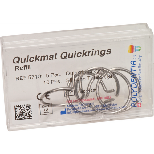 Quickmat DELUXE Refillpakke 5 Quick-ringer, 10 silikonhylser delta