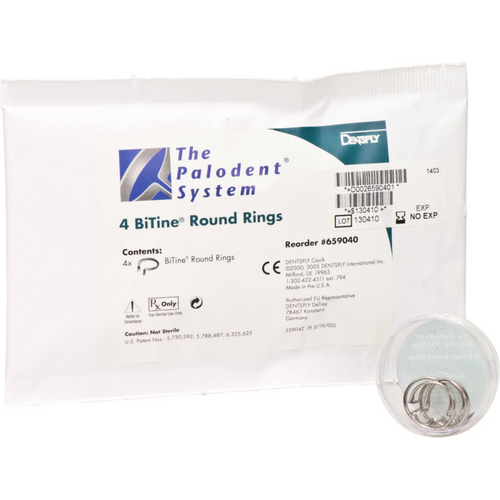 Palodent seksjonsmatriser refill-pakke med 4 runde BiTine-ringer