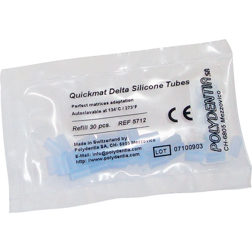 Quickmat DELUXE påfyllingspakke 30 silikonhylser delta