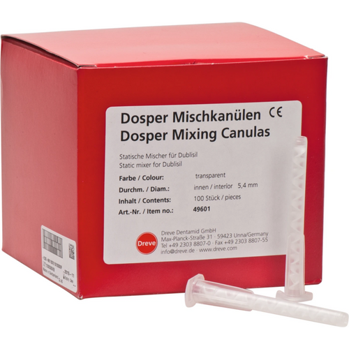 Dreve blandespisser transparente 100 stk transparente