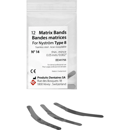 Matriser Nystrøm Type 8 12 tynne stykker, nr. 14