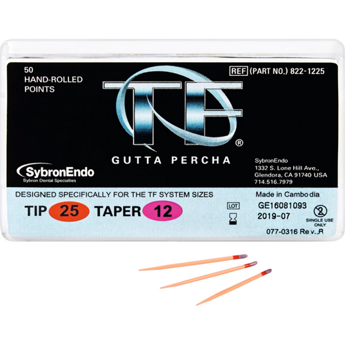 TF guttapercha 100 stk. Taper.12, ISO 025