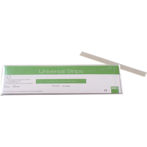 ODUS Universal Strips 50 stk., bredde 8 mm, rette