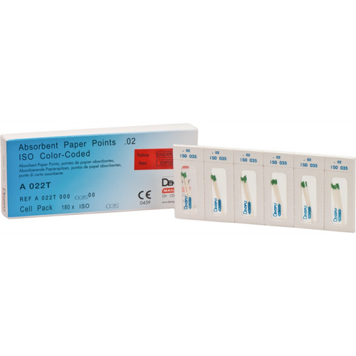 Sterile papirpoints 180 stk. ISO 035