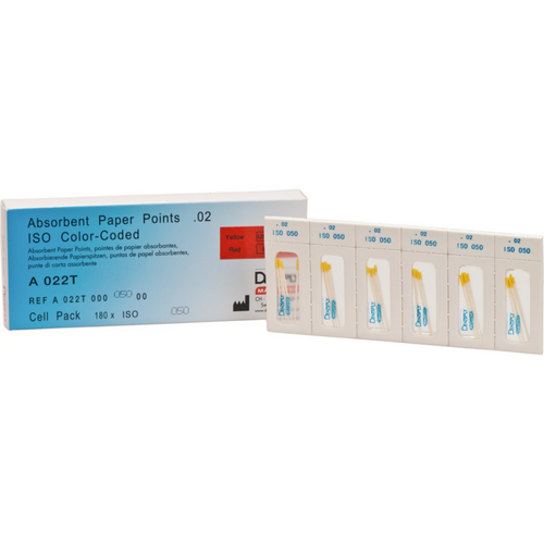 Sterile papirpoints 180 stk. ISO 050