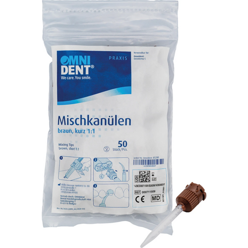Omnitemp C blandespisser pose 50 stk brun, korte, 1:1