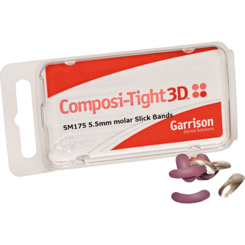 Composi-Tight 3D Slick Bands 100 stk. lilla, standard