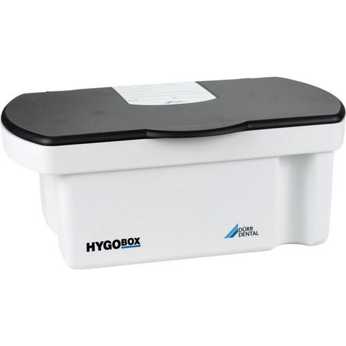 HYGOBOX stk. brett grå, silinnsats hvit, lokk grå