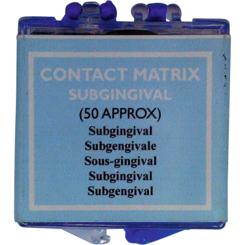 Kontaktmatrise 50 subgingivale matriser