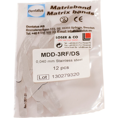 Matriser 12 stykker type 3 tykkelse 0,04 mm