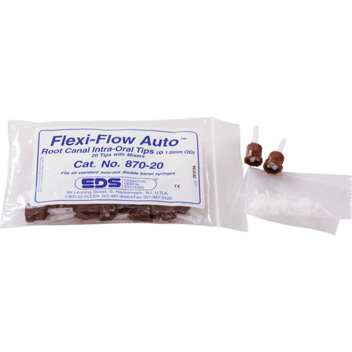Flexi-Flow Auto blandespisser 20 stk. brune, intraorale spisser  1 mm