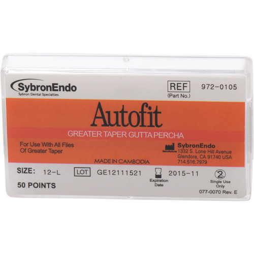 Autofit guttapercha 50 stk. 135 mm, Taper.12