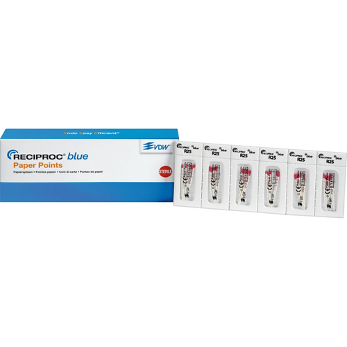 RECIPROC blue papirpoints 180 stk. ISO 025