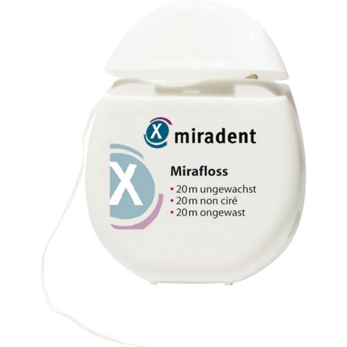 Mirafloss dispenserboks 20 m tanntråd uvokset