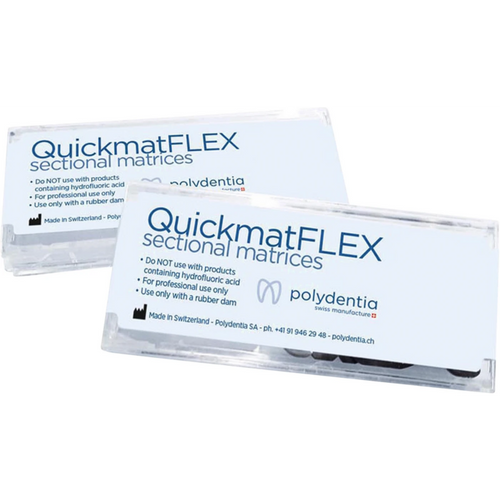 QuickmatFLEX delingsmatriser 50 stk., høyde 6,4 mm, tykkelse 0,03 mm, molar dyp
