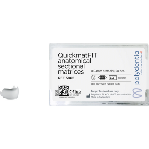 QuickmatFIT seksjonsmatriser 50 stk., tykkelse 0,04 mm, premolar