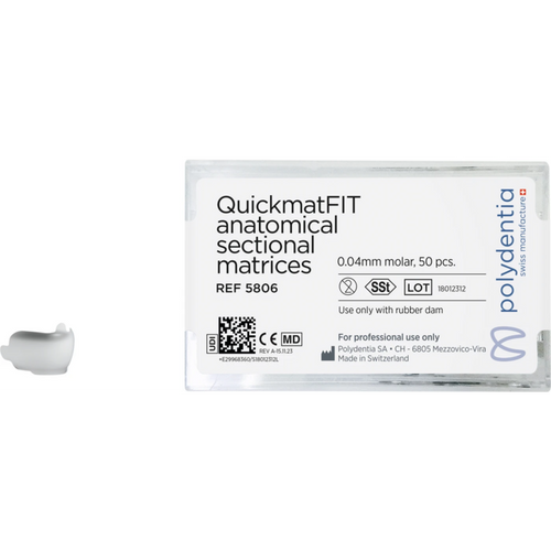 QuickmatFIT seksjonsmatriser 50 stk, tykkelse 0,04 mm, molar