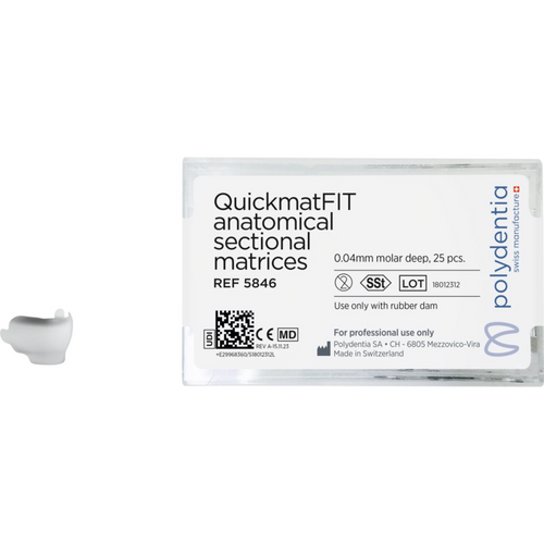 QuickmatFIT delingsmatriser 25 stk., tykkelse 0,04 mm, molar dyp