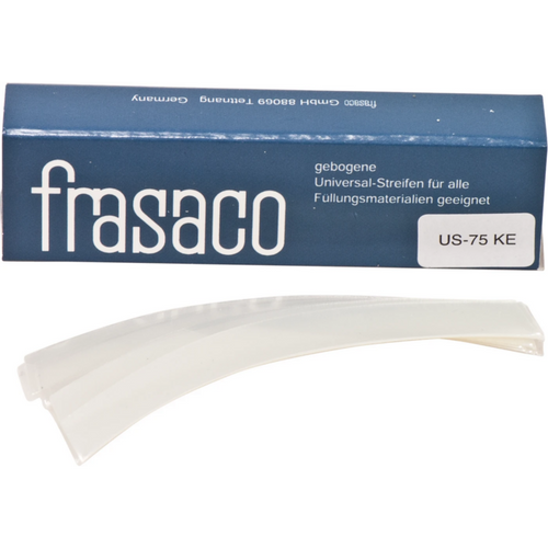 Universale strips 50x75 mm strips, klar, buet, tykkelse 0,05 mm