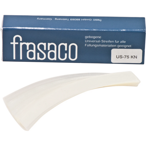 Universalstrips 50x75 mm strips, klare, buede, tykkelse 0,08 mm