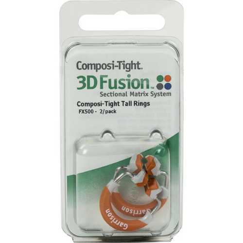 Matriseringer 2 x 3D Fusion rings orange, for lange tenner