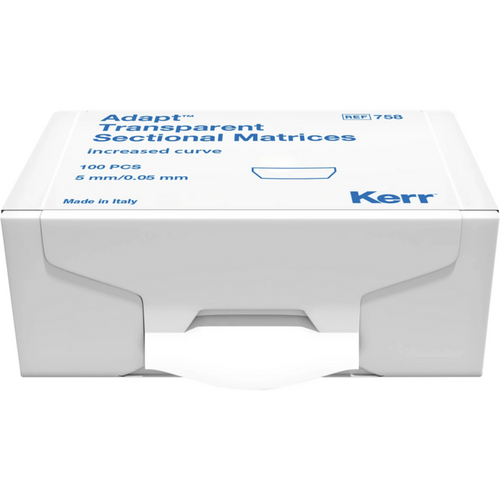 Seksjonsmatriser Napa. 100 stk. trans., H5mm, Tykk.0,05mm, mer buet