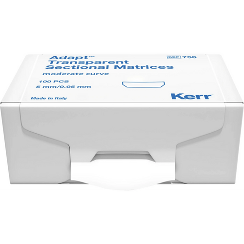 Seksjonsmatriser Napa. 100 stk. trans., H5mm, tykkelse 0,05mm, moderat buet
