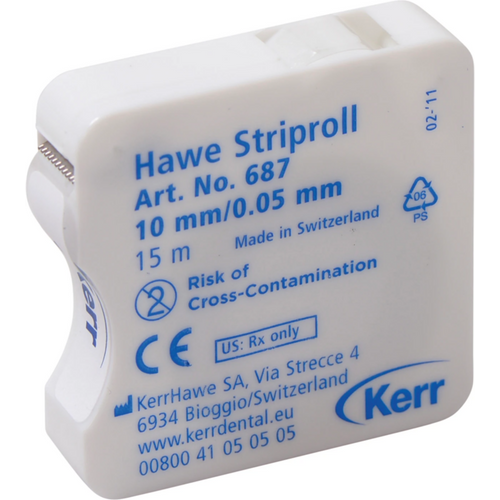 Striproll strips rull 15 m strip transparent, bredde 10 mm