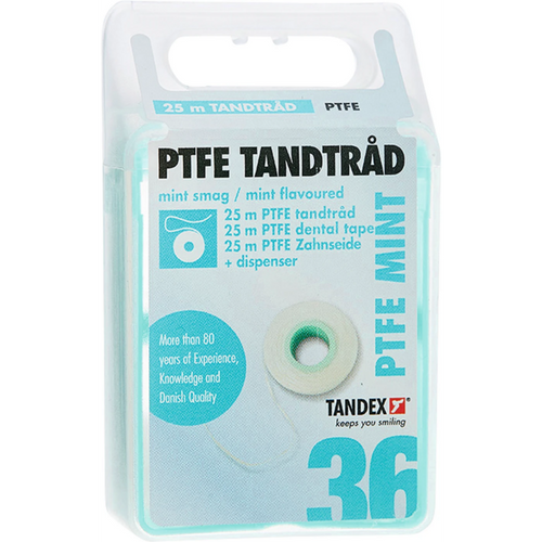 TANDEX FLOSI Tape - PTFE dispenserboks 25 m Mint