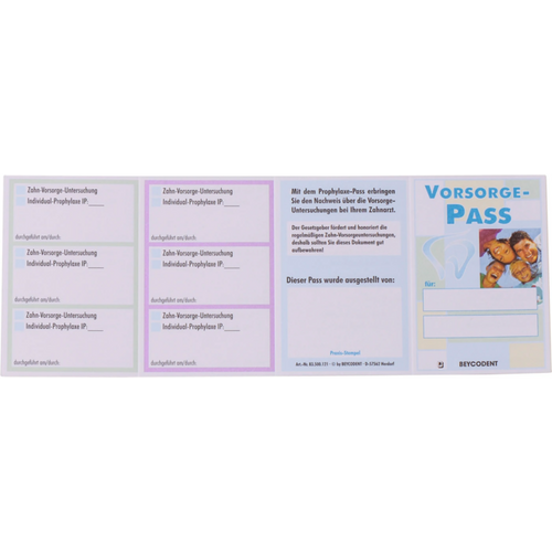 Profylaksepass 100 pass, 60 x 90 mm