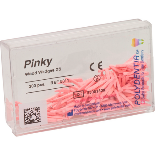 Interdentale trekiler i lønnetre 200 stk. rosa, 11 mm