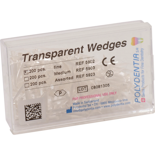 Transparente kiler 200 stk fine