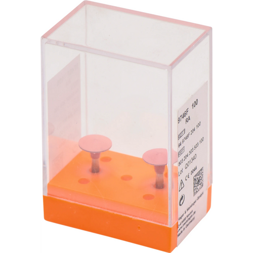 Diamant polerer 9746 2 stk. rosa fin, RA, fasong 303, 2,5 mm, ISO 100
