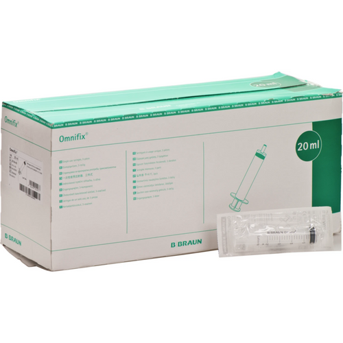 Omnifix Solo Luer engangssprøyte 100 stk. 20 ml, Luer, eksentrisk