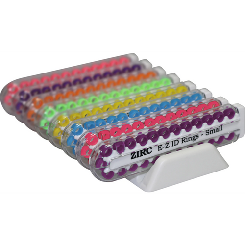 EZ-ID merkeringer Sortiment 8 x 25 stk, neonfarger J - S, Ø 3 mm