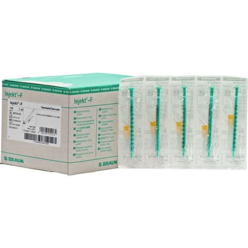 Injekt-F Duo 100 stk. 25 g, 0,5 mm, lengde 16 mm