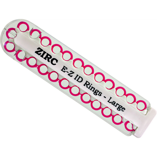 EZ-ID merkeringer 25 stk neonrosa, 6 mm
