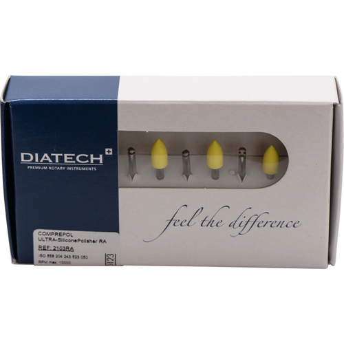 DIATECH COMPREPOL ULTRA 10 stk. gul, RA, fasong 243 flamme, 10 mm, ISO 050