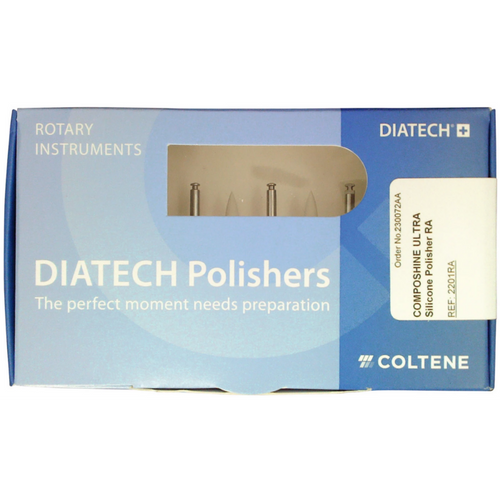 DIATECH COMPOSHINE ULTRA 10 stk. hvit, RA, figur 243 liten spiss, 7 mm, ISO 030