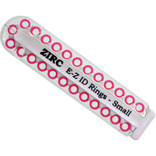 EZ-ID merkeringer 25 stk. neonrosa, 3 mm