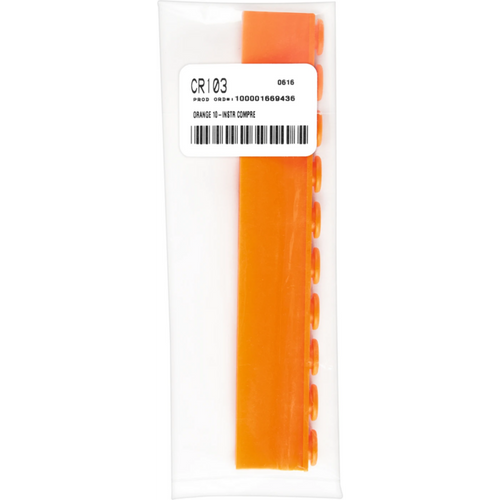 IMS trykkskinne stk. oransje, for 10 instrumenter, CR103
